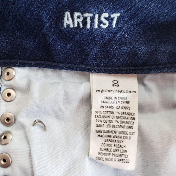 American Eagle Artist Capri Womens Size 2 Dark - Picture 5 of 7